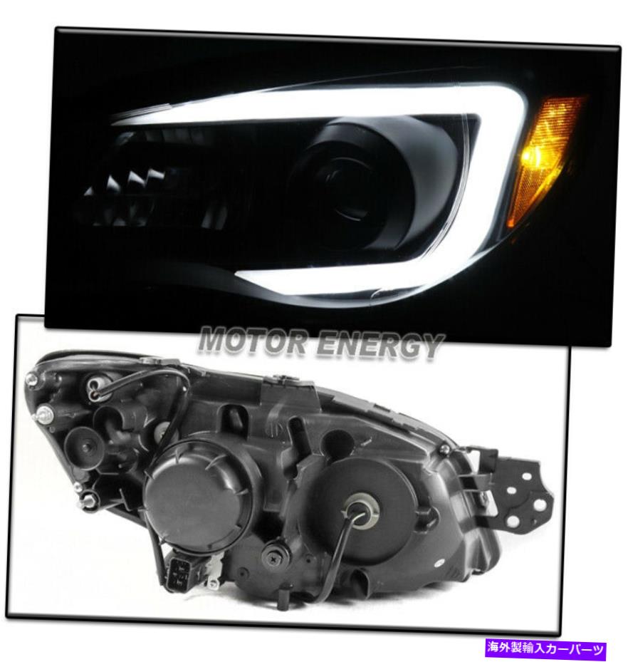 USヘッドライト 06-07 Subaru Imperza WRX LEDブラック/スモークプロジェクターヘッドライトランプW / DRLキット FOR 06-07 SUBARU IMPREZA WRX LED BLACK/SMOKE PROJECTOR HEADLIGHTS LAMP W/DRL KIT【並行輸入品】