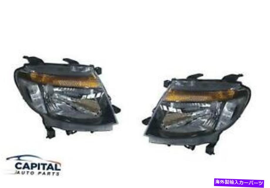 USヘッドライト ブラックスーツのFord Ranger PX 2011-2015のヘッドランプのペアセット Pair Set of Headlamps In Black Suits Ford Ranger PX 2011-2015【並行輸入品】|Us Custom Parts Shop USDM