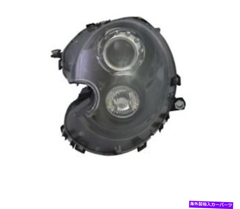 USヘッドライト ミニクラブマンコンバーチブルクーペロードスターVP1385LブラックLHDのための左ヘッドライト Left Headlight for Mini Clubman Convertible Coupe Roadster VP1385L Black LHD【並行輸入品】