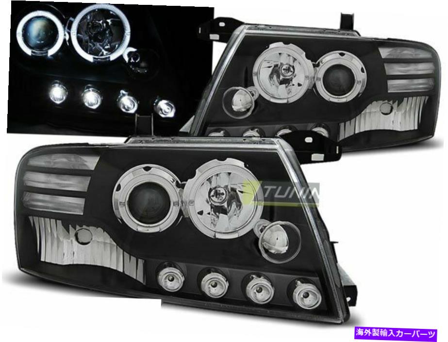 送込 三菱 パジェロ V60/V70系 日本光軸仕様 インナーブラック LEDプロジェクター イカリング ヘッドライト V63W V65W V68W V73W V75W V78W 送料無料 特注日本光軸 三菱 パジェロ V60 ⁄ V70 クローム