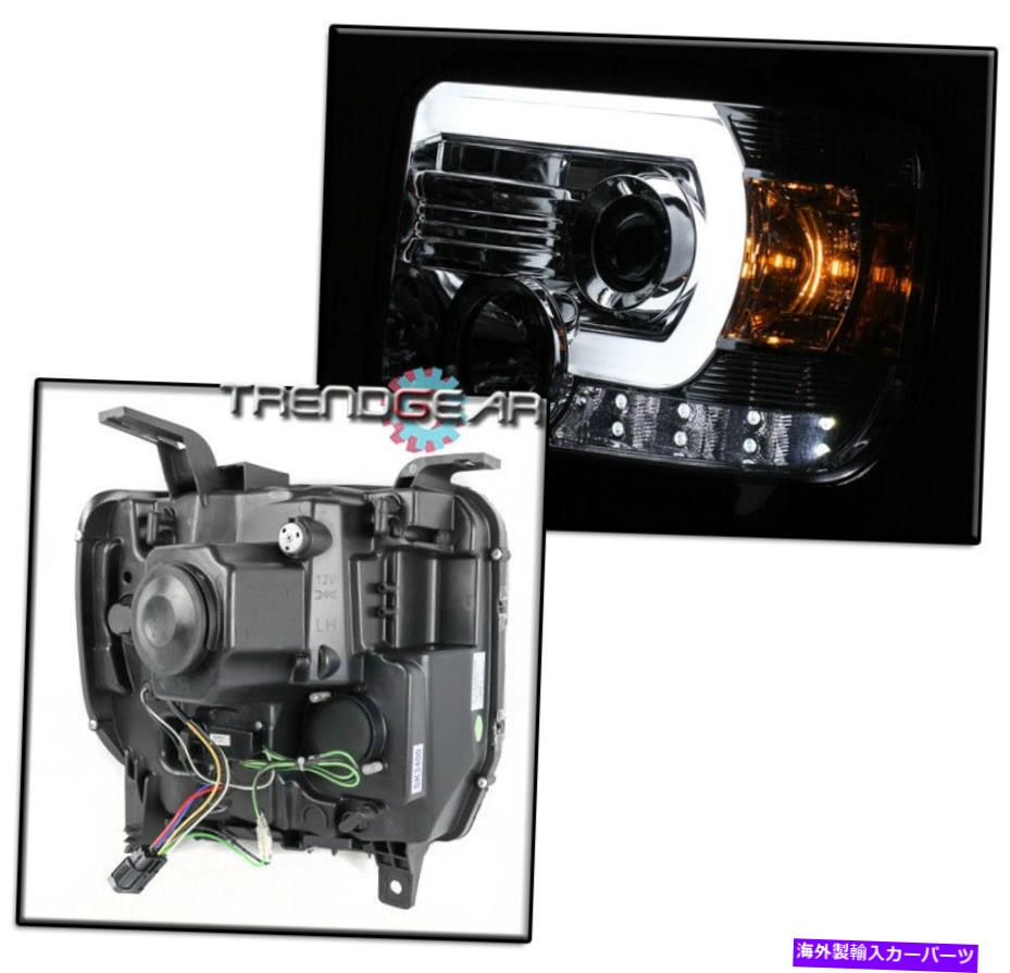 USヘッドライト フィット2014-2015 GMCシエラLEDチューブクロムプロジェクターヘッドライトヘッドランプW / DRLキット FIT 2014-2015 GMC SIERRA LED TUBE CHROME PROJECTOR HEADLIGHTS HEADLAMP W/DRL KIT【並行輸入品】｜Us Custom Parts Shop USDM