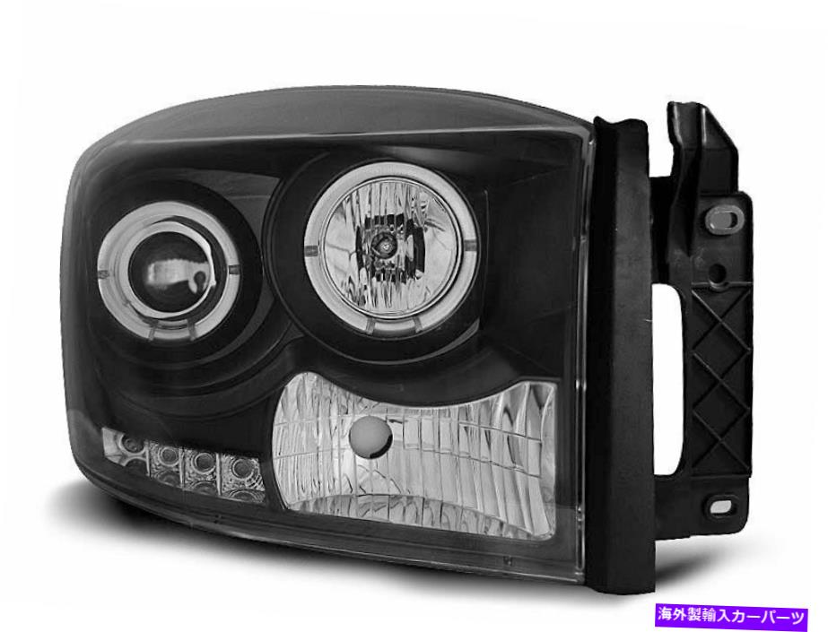 USヘッドライト Forlygter Til Dodge Ram 06-08 Angel Eyes Sort Gratis forsendelse LPDO06WM Xino U Forlygter til Dodge RAM 06-08 Angel Eyes Sort Gratis forsendelse LPDO06WM XINO U【並行輸入品】｜Us Custom Parts Shop USDM
