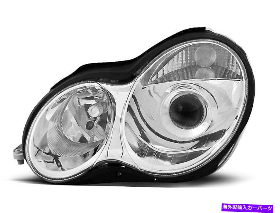 USヘッドライト Forlygter Til Mercedes W203 C-Klasse 2000-2004 Chrome Gratis forSendelse LPME18W Forlygter til Mercedes W203 C-KLASSE 2000-2004 Chrome Gratis forsendelse LPME18W【並行輸入品】