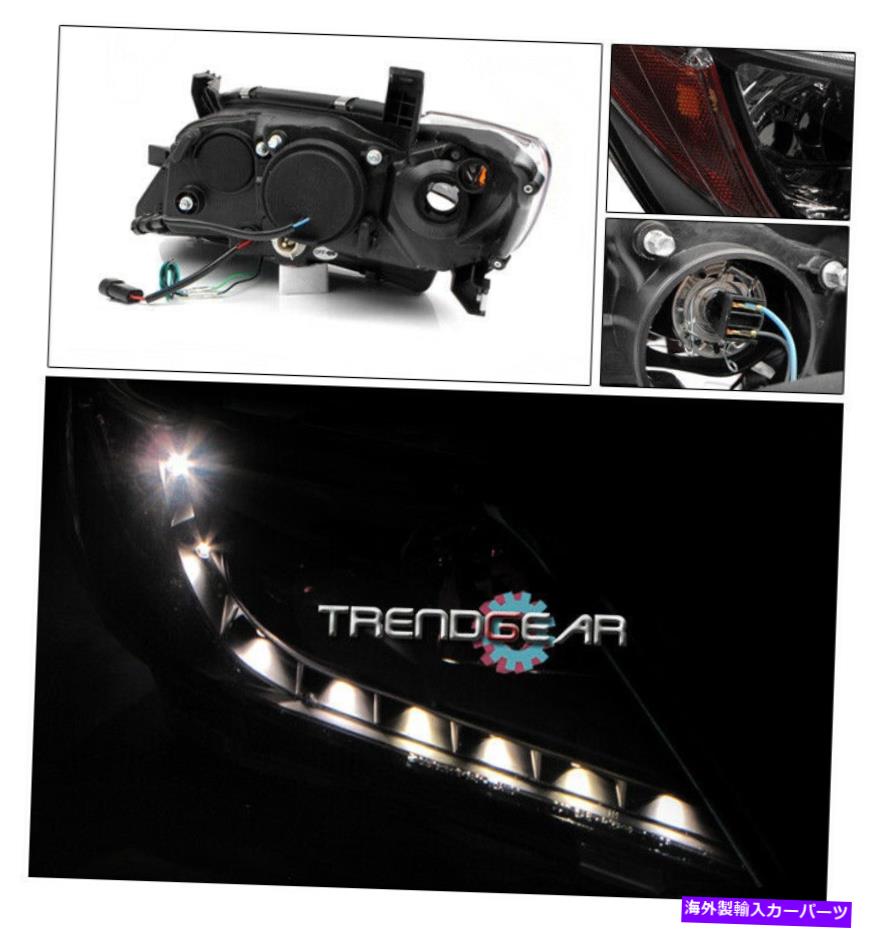 USヘッドライト 07-09トヨタカムリーLEDブラックプロジェクターヘッドライトランプ+ブルーDRL CE LE XLE FOR 07-09 TOYOTA CAMRY LED BLACK PROJECTOR HEAD LIGHT LAMP+BLUE DRL CE LE SE XLE【並行輸入品】|Us Custom Parts Shop USDM