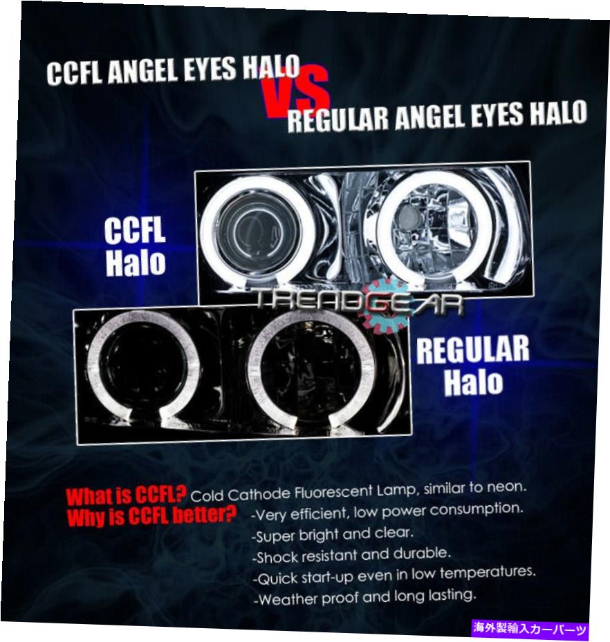 USヘッドライト 08-10 F250 F350 F450 F550スーパーデューティCCFLハロープロジェクターヘッドライト+ブルーDRL LED 08-10 F250 F350 F450 F550 SUPER DUTY CCFL HALO PROJECTOR HEAD LIGHT+BLUE DRL LED【並行輸入品】｜Us Custom Parts Shop USDM
