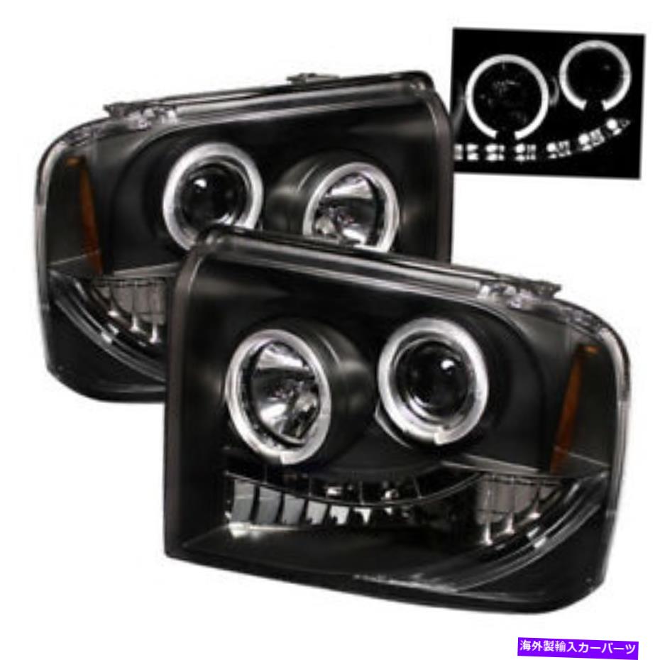USヘッドライト フォードF250 / 350/450スーパーデューティ05-07プロジェクターヘッドライトLEDハロー - LED Spyder for Ford F250/350/450 Super Duty 05-07 Projector Headlights LED Halo- LED【並行輸入品】|Us Custom Parts Shop USDM