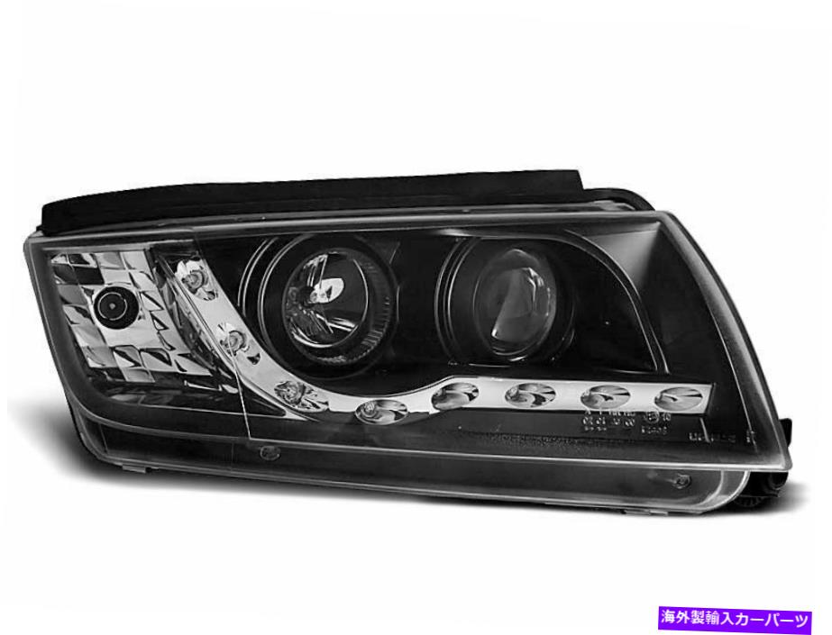 USヘッドライト Forlygter LED DRL SEエフターSkoda Fabia 1 I 6Y 99-08 Dagslys Sort Gratis Forsende Forlygter LED DRL Se efter SKODA FABIA 1 I 6Y 99-08 dagslys Sort Gratis forsende【並行輸入品】