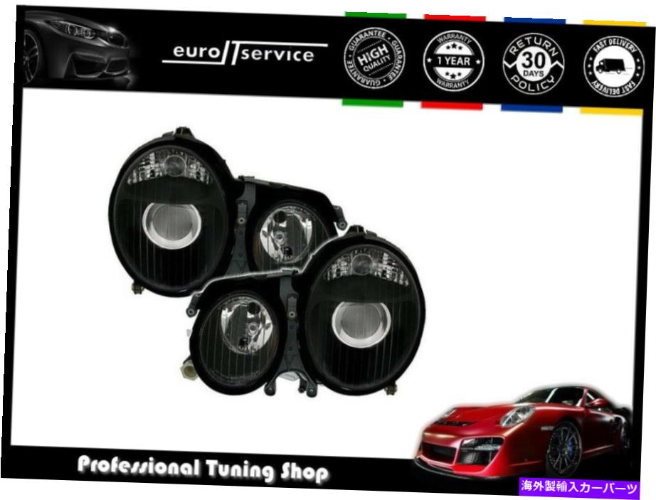 USヘッドライト Mercedes W210 Class E 1999 2000 2001 2002 BlackのためのヘッドライトVP577を設定する SET HEADLIGHTS VP577 FOR MERCEDES W210 CLASS E 1999 2000 2001 2002 BLACK【並行輸入品】｜Us Custom Parts Shop USDM