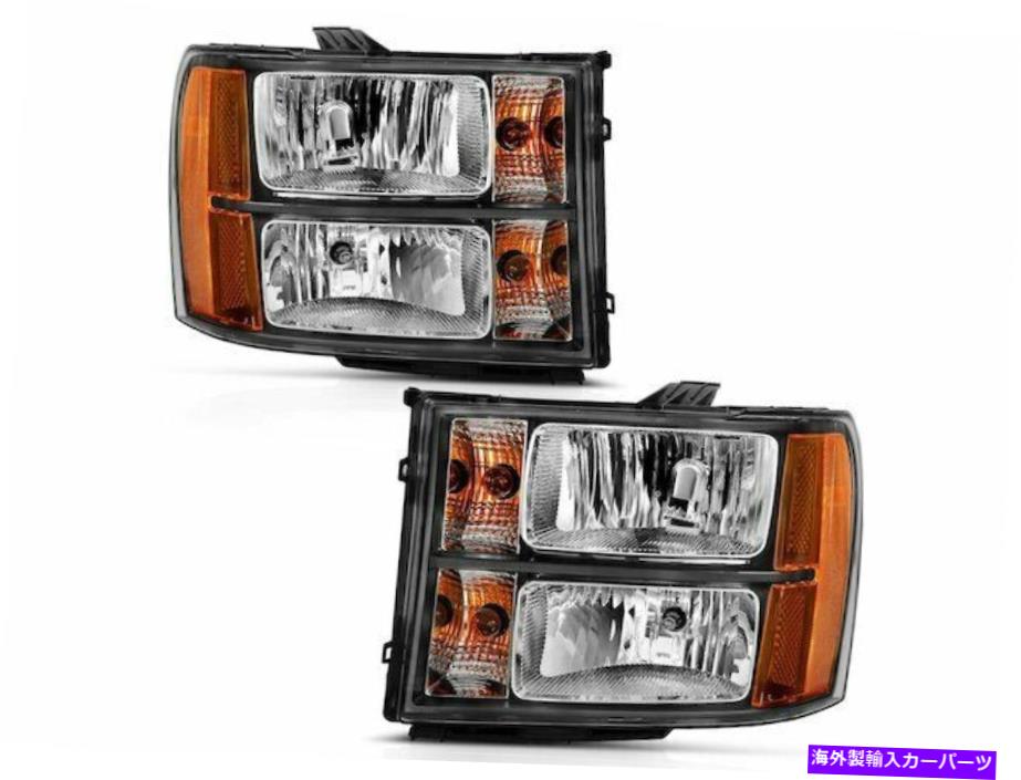 USヘッドライト Sierra 1500 2500 HD 3500 2007 2008 2009 2009 2009 2009 2009 2009年2月2012年 Headlight Set 9VFN84 for Sierra 1500 2500 HD 3500 2007 2008 2009 2010 2011 2012【並行輸入品】｜Us Custom Parts Shop USDM