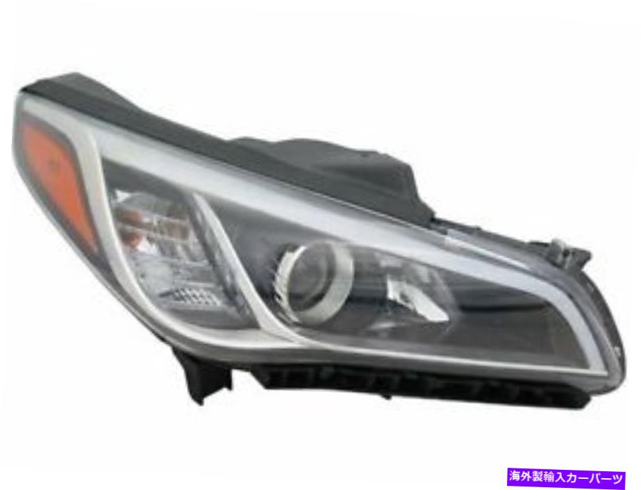 USヘッドライト Hyundai Sonata 2016 2017の右ヘッドライトアセンブリTYC 6XKQ64 Right Headlight Assembly TYC 6XKQ64 for Hyundai Sonata 2016 2017【並行輸入品】