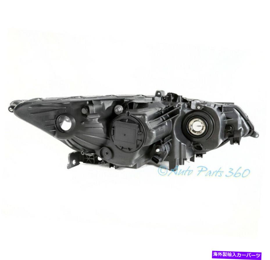 USヘッドライト 09-14 Acura TSX HID型ブラックプロジェクターヘッドライトヘッドランプW /バンパーLED DRL For 09-14 Acura TSX HID Type Black Projector Headlight Headlamp w/Bumper LED DRL【並行輸入品】