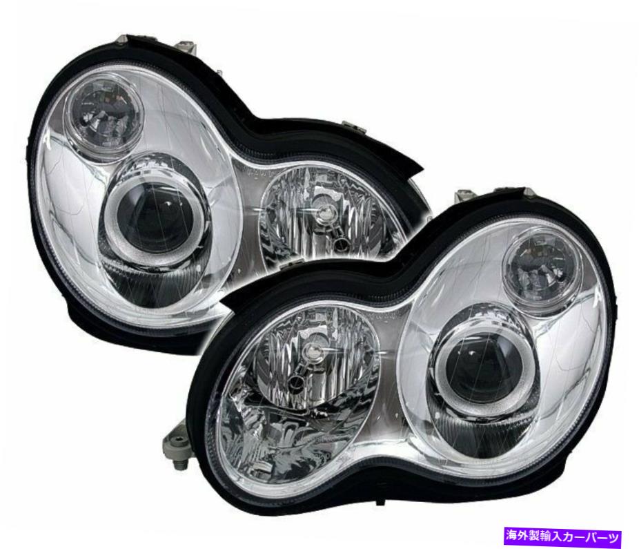 USヘッドライト Projecteurs Pour Mercedes W203 C-CLASSE 00-04 Chrome CA LPME80WP Xino CA Projecteurs pour Mercedes W203 C-CLASSE 00-04 Chrome CA LPME80WP XINO CA【並行輸入品】