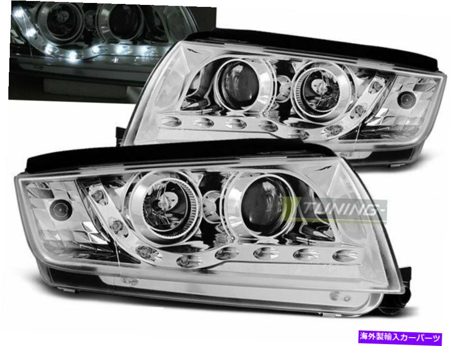 USヘッドライト Headlights LED DRLはSkoda Fabia 1 I 6Y 99-08日光Chrome Freeship US Headlights LED DRL Look for SKODA FABIA 1 I 6Y 99-08 Daylight Chrome FreeShip US【並行輸入品】｜Us Custom Parts Shop USDM