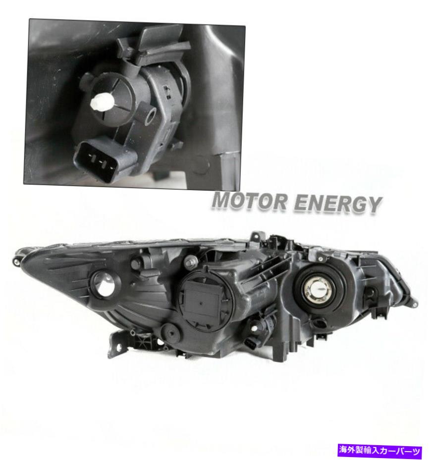 USヘッドライト 09-14 Acura TSX [HIDモデル]黒プロジェクターヘッドライトW / BLUE LED DRL信号 For 09-14 Acura TSX [HID Model] Black Projector Headlights w/Blue LED DRL Signal【並行輸入品】