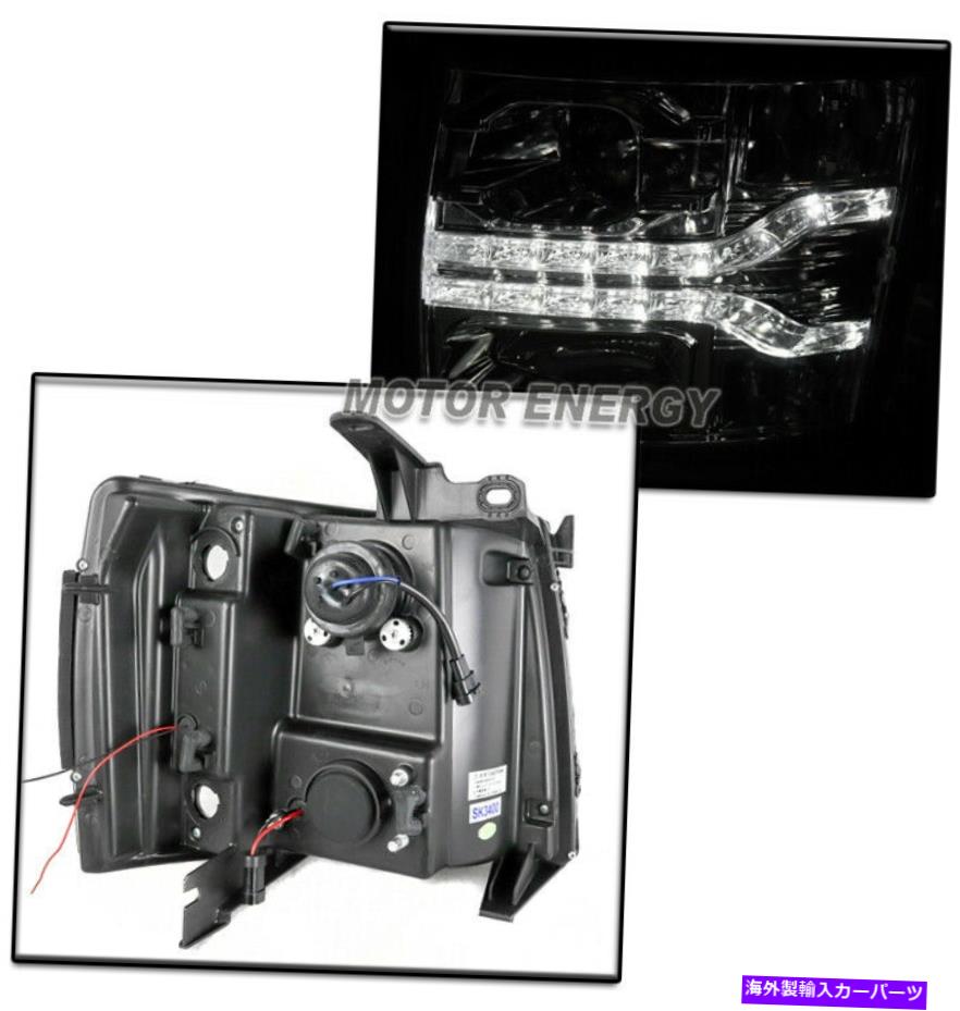 USヘッドライト 07-13シボリーSilverado LED Chrome Projectorヘッドライトヘッドランプ+ DRL + 6000K HID FOR 07-13 CHEVY SILVERADO LED CHROME PROJECTOR HEADLIGHT HEADLAMP +DRL+6000K HID【並行輸入品】|Us Custom Parts Shop USDM