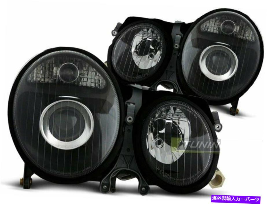 USヘッドライト メルセデスのヘッドライトのペアW210 Eクラス99-02ブラックCA LPME07 Xino CA Pair of Headlights for Mercedes W210 E-CLASS 99-02 Black CA LPME07 XINO CA【並行輸入品】