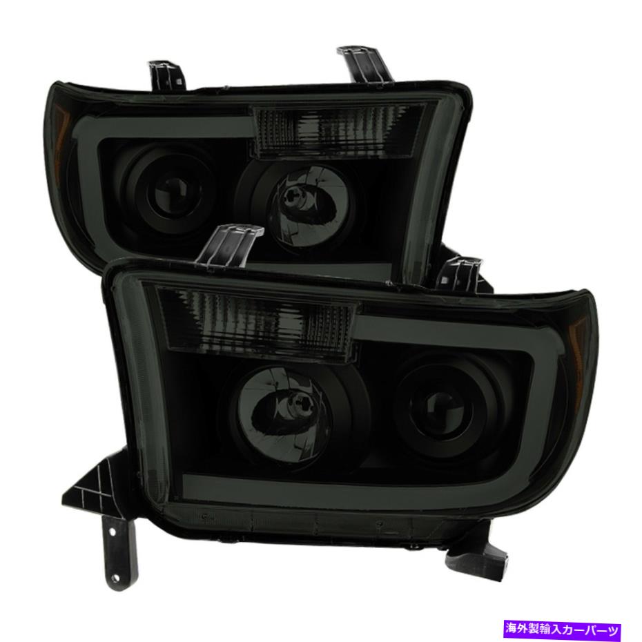 USヘッドライト Spyder Auto 9030413 xTune Led Light BarプロジェクターヘッドライトフィットSequoia Tundra Spyder Auto 9030413 XTune LED Light Bar Projector Headlights Fits Sequoia Tundra【並行輸入品】