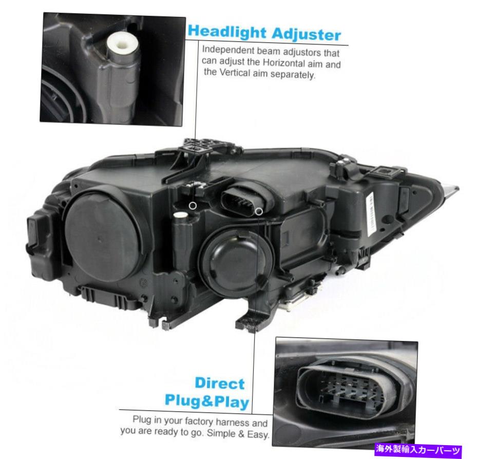 USヘッドライト 13-16 AUDI A4 S4 HID /非AFS LEDチューブプロジェクターヘッドライトクロムドライバ For 13-16 Audi A4 S4 HID/Non-AFS LED Tube Projector Headlight Chrome Driver Left【並行輸入品】