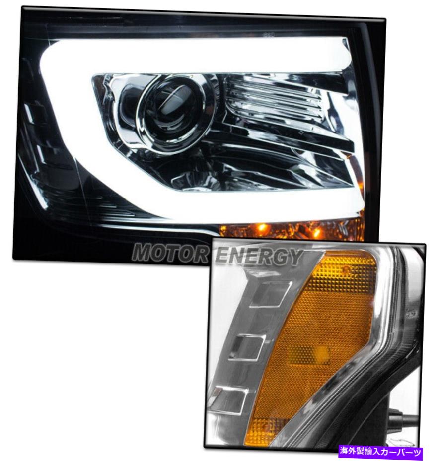 USヘッドライト 13-14フォードF-150 F150 DRL LEDチューブプロジェクターヘッドライトランプクロム(HID版) 13-14 FORD F-150 F150 DRL LED TUBE PROJECTOR HEADLIGHT LAMP CHROME (HID VERSION)【並行輸入品】|Us Custom Parts Shop USDM
