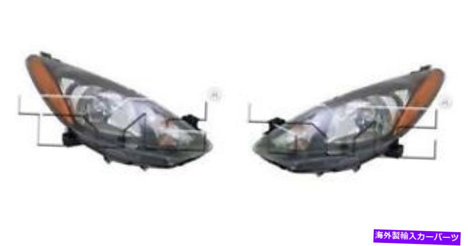 USヘッドライト サイド/ペアフィット2011 - 2014マツダ2 Mazda2フロントヘッドライトアセンブリの交換 SIDE/PAIR fits 2011 - 2014 Mazda 2 Mazda2 Front Headlight Assembly Replacement【並行輸入品】