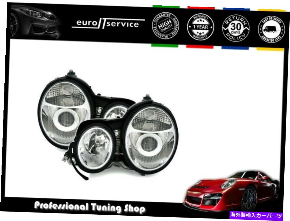 USヘッドライト MercedesのヘッドライトVP574を設定W210クラスE 1995-1997 1995 1999 Chrome SET HEADLIGHTS VP574 FOR MERCEDES W210 CLASS E 1995-1997 1998 1999 CHROME【並行輸入品】