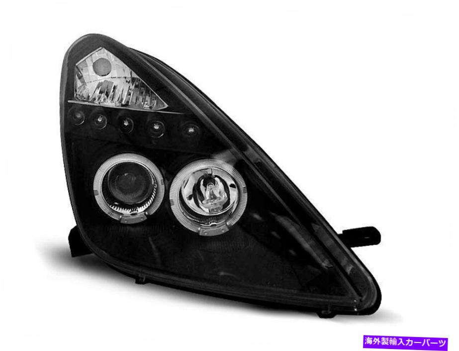 USヘッドライト Forlygter TIL TOYOTA CELICA T230 99-05 Angel Eyes Sort Gratis forsendelse LPTO14 Forlygter til Toyota CELICA T230 99-05 Angel Eyes Sort Gratis forsendelse LPTO14【並行輸入品】