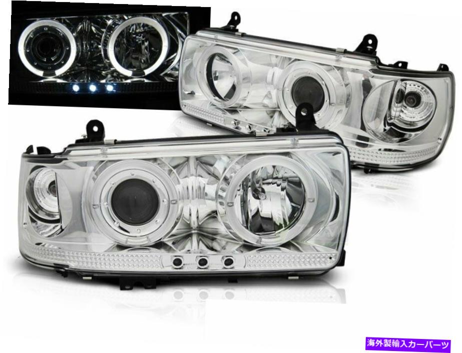 USヘッドライト Projecteurs Pour Tootota Land Cruiser FJ 80 90-97 LED Angel Eyes Chrome CA LPTO26 Projecteurs pour Toyota LAND CRUISER FJ 80 90-97 LED Angel Eyes Chrome CA LPTO26【並行輸入品】｜Us Custom Parts Shop USDM