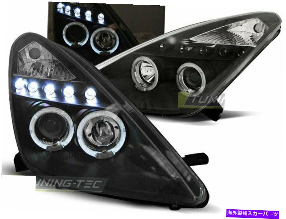 USヘッドライト トヨタセリカのヘッドライトT230 99-05天使の目のブラックワールドワイドFreeship US L Headlights for Toyota CELICA T230 99-05 Angel Eyes Black WorldWide FreeShip US L【並行輸入品】｜Us Custom Parts Shop USDM