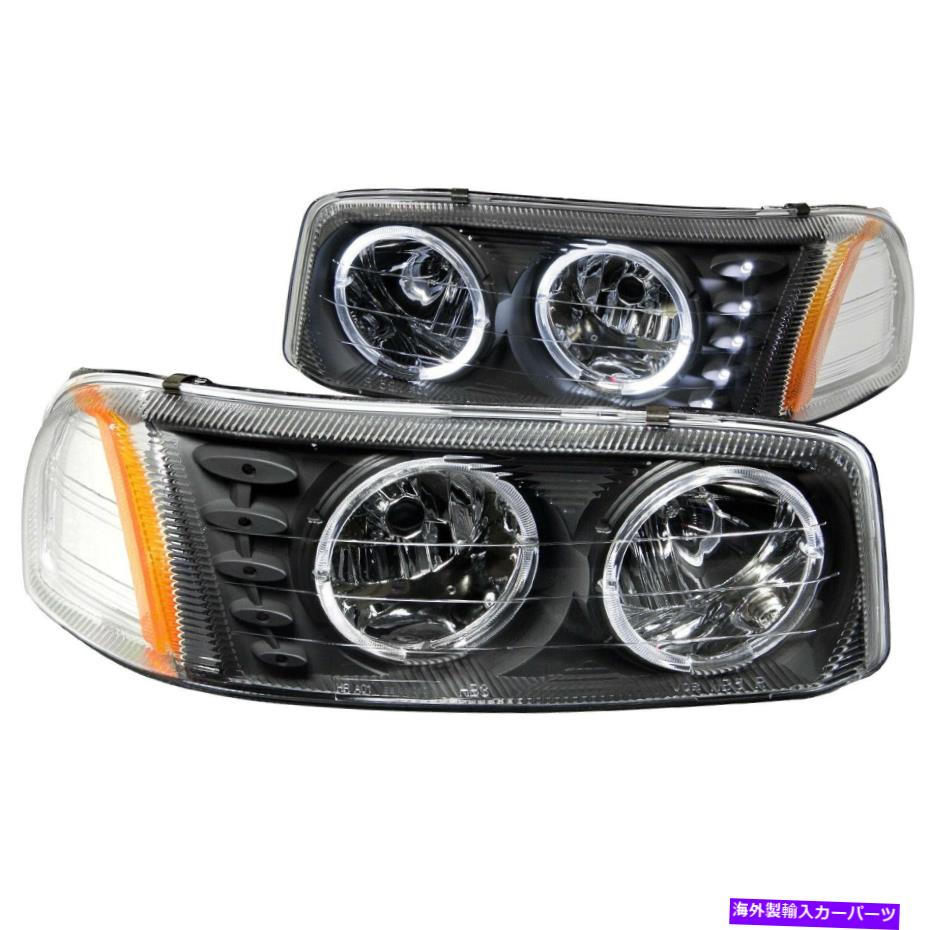 USヘッドライト Anzo USA 111207クリスタルヘッドライトSET W / HALO Anzo USA 111207 Crystal Headlight Set w/Halo【並行輸入品】