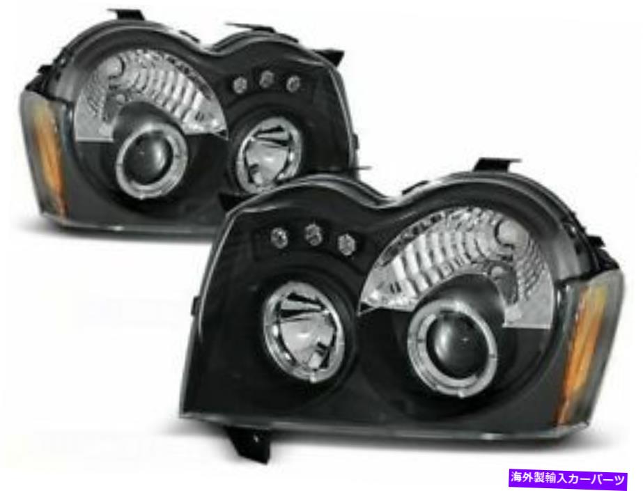 USヘッドライト JEEP Grand Cherokee 2005 2006 2007 2008 LPCH06ヘッドライトHalo Projector JEEP GRAND CHEROKEE 2005 2006 2007 2008 LPCH06 HEADLIGHTS HALO PROJECTOR【並行輸入品】
