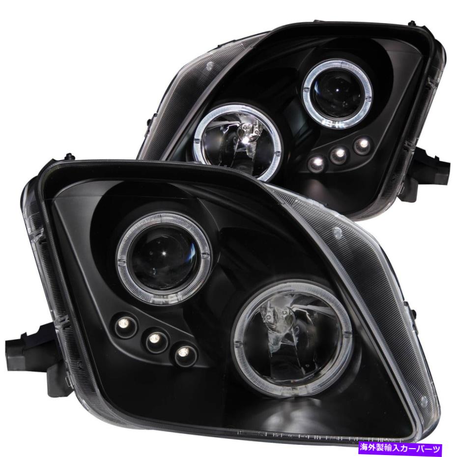 USヘッドライト Haloクリアレンズ付きヘッドライトアセンブリプロジェクターLEDブラックアナゾ121341 Headlight Assembly-Projector with halo Clear Lens Led Black Anzo 121341【並行輸入品】