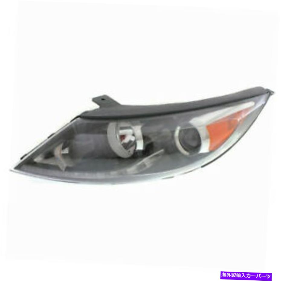 USヘッドライト 11-12 SportageフロントヘッドライトヘッドランプハロゲンヘッドライトW / DRLドライバ側 For 11-12 Sportage Front Headlight Headlamp Halogen Head Light w/DRL Driver Side【並行輸入品】