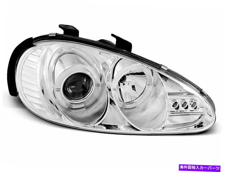 USヘッドライト Forlygter Til Mazda MX3 91-98 Angel Eyes Chrome ForSendelse LPMA01WM Xino Forlygter til Mazda MX3 91-98 Angel Eyes Chrome Gratis forsendelse LPMA01WM XINO【並行輸入品】