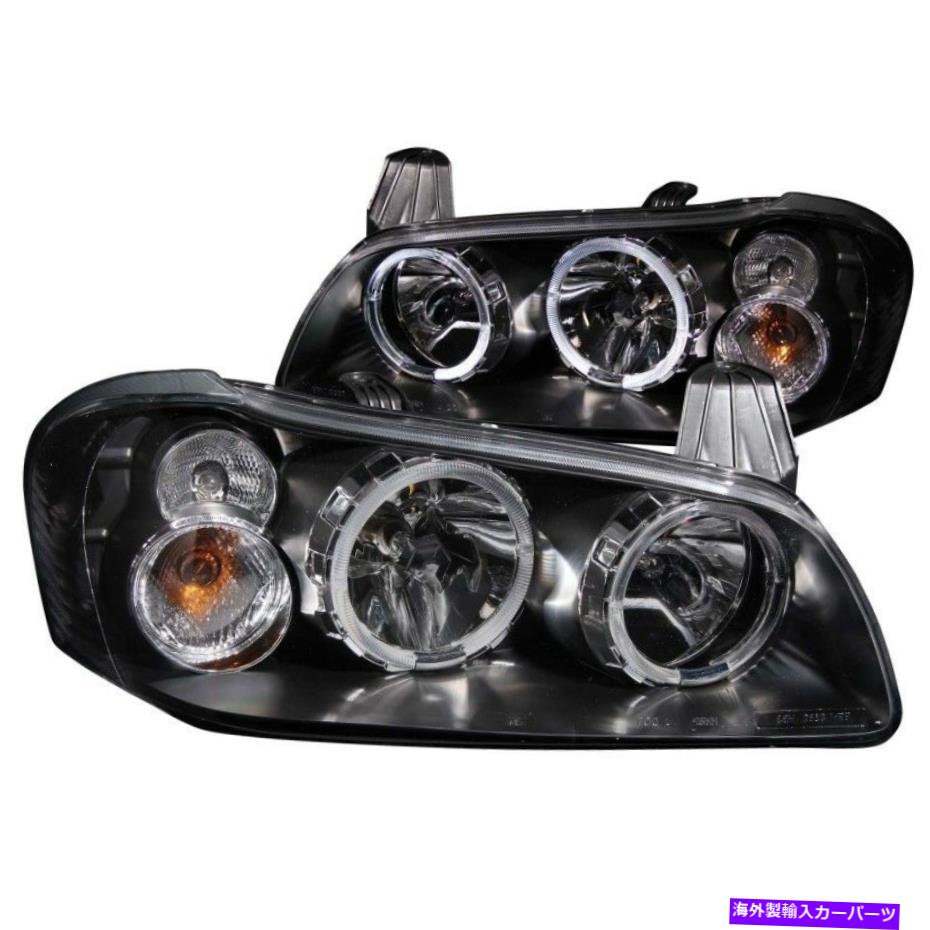 USヘッドライト Maxima Crystal Headlights W / Halo Black - ANZ121113用ANZO 2002-2003 ANZO 2002-2003 For Maxima Crystal Headlights w/ Halo Black - anz121113【並行輸入品】