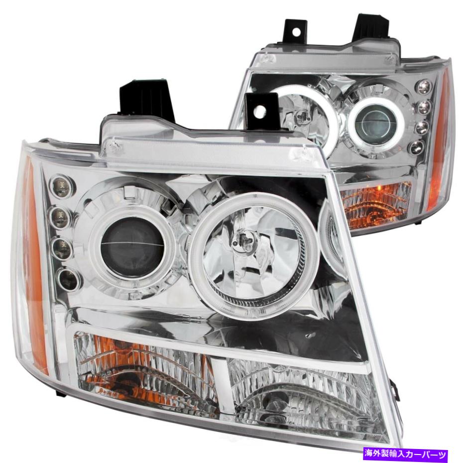 USヘッドライト Haloクリアレンズ付きヘッドライトアセンブリプロジェクターAmberリフレクターCCFLクロム Headlight Assembly-Projector with halo Clear Lens Amber Reflector Ccfl Chrome【並行輸入品】