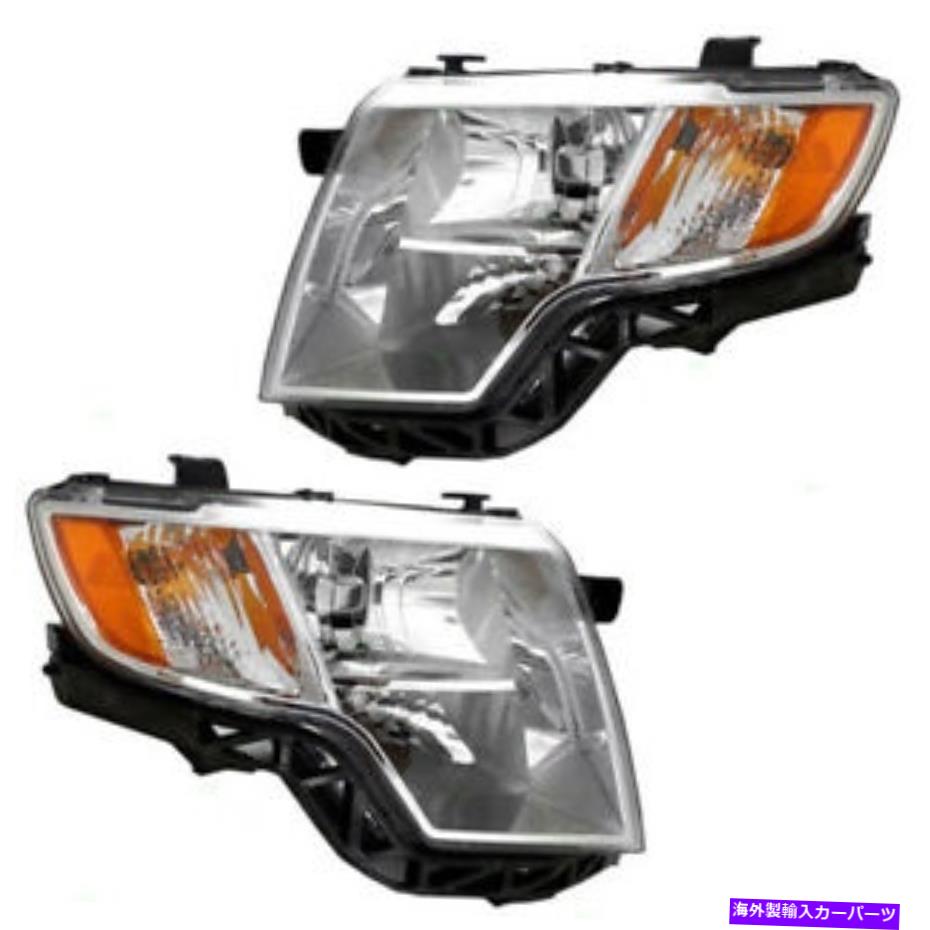 USヘッドライト 07-10エッジヘッドライトヘッドランプクロームヘッドライトランプ左右サイドセットペア 07-10 Edge Headlight Headlamp Chrome Head Light Lamp Left & Right Side Set PAIR【並行輸入品】｜Us Custom Parts Shop USDM