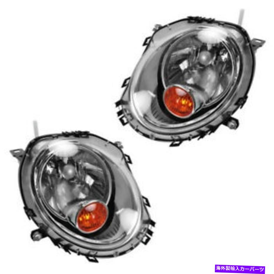 USヘッドライト ミニクーパーヘッドライトヘッドランプヘッドライトランプ左右サイドセットペアクラブマン Mini Cooper Headlight Headlamp Head Light Lamp Left Right Side Set PAIR Clubman【並行輸入品】