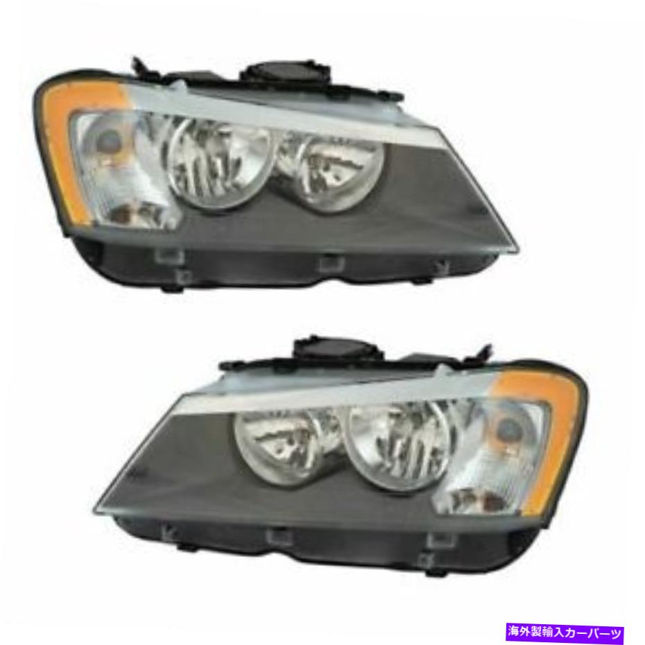 USヘッドライト BMW x 3 2011 2013 2013 2014 2013 2014 2014 Headlightハロゲン右ペアセット FITS FOR BMW X3 2011 2012 2013 2014 HEADLIGHT HALOGEN RIGHT & LEFT PAIR SET【並行輸入品】
