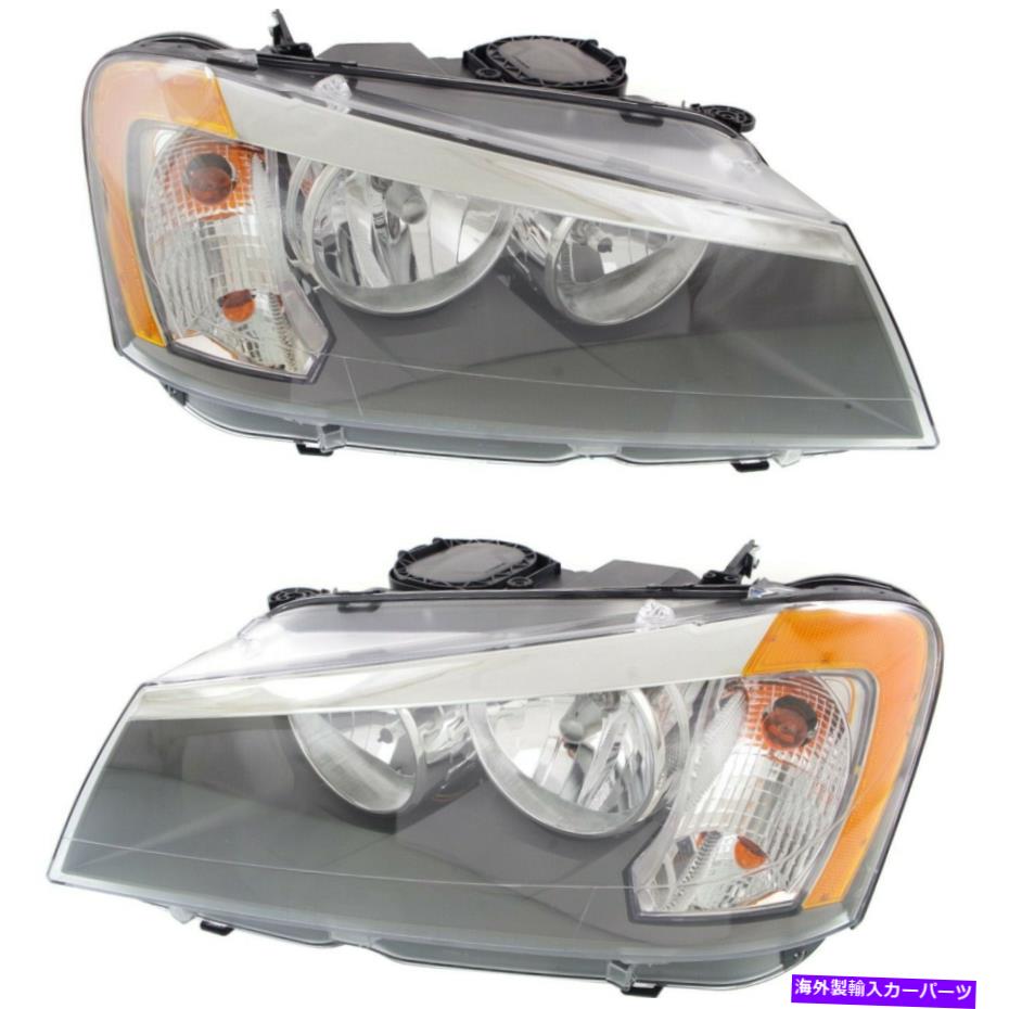 USヘッドライト Headlight Set 2011年2012年2013年2013年2013年BMW X3球根2PC Headlight Set For 2011 2012 2013 2014 BMW X3 Left and Right With Bulb 2Pc【並行輸入品】