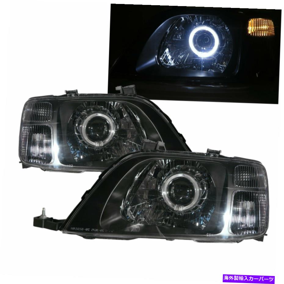 USヘッドライト CR-V RD1-RD3 MK1 1996-2001ガイドLED Angel-Yee Headlight Black for Honda LHD CR-V RD1-RD3 MK1 1996-2001 Guide LED Angel-Eye Headlight Black for HONDA LHD【並行輸入品】｜Us Custom Parts Shop USDM