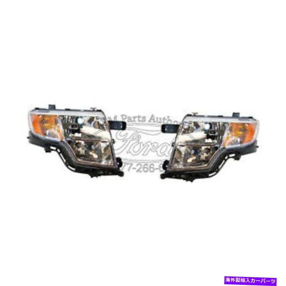 USヘッドライト New 2007-2010 OEMフォードエッジヘッドライトペア双方左右RH LH Halogen NEW 2007-2010 OEM Ford Edge Headlight PAIR Both Sides Left Right RH LH Halogen【並行輸入品】