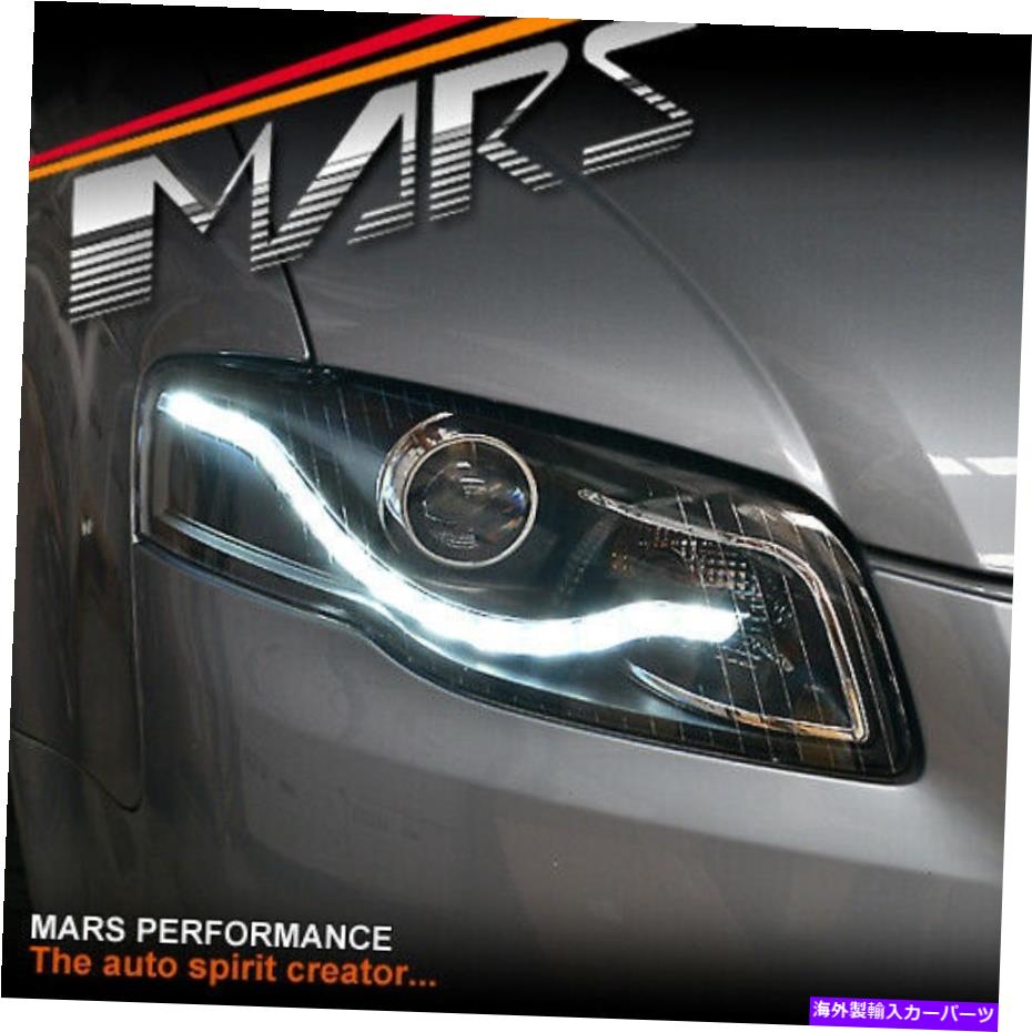 USヘッドライト Audi A4 B7 05-08セダン＆前衛のための本物のLED DRLデュアルビームプロジェクターヘッドライト Real LED DRL Dual Beam Projector Head Lights for AUDI A4 B7 05-08 Sedan & Avant【並行輸入品】
