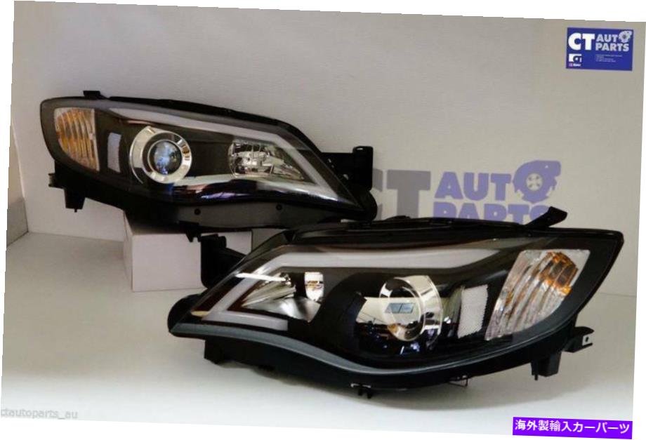USヘッドライト ブラックLED DRLデイタイムプロジェクターヘッドライト08-13 Subaru Imperza RS WRX STI Black LED DRL Day-Time Projector Head Lights for 08-13 Subaru Impreza RS WRX Sti【並行輸入品】｜Us Custom Parts Shop USDM