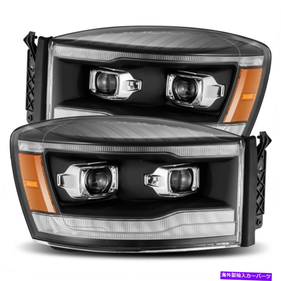 USヘッドライト 2006-2008のためのアルファレックスブラックプロシリーズプロジェクターヘッドライトDodge Ram Pickup AlphaRex Black Pro Series Projector Headlights for 2006-2008 Dodge Ram Pickup【並行輸入品】|Us Custom Parts Shop USDM
