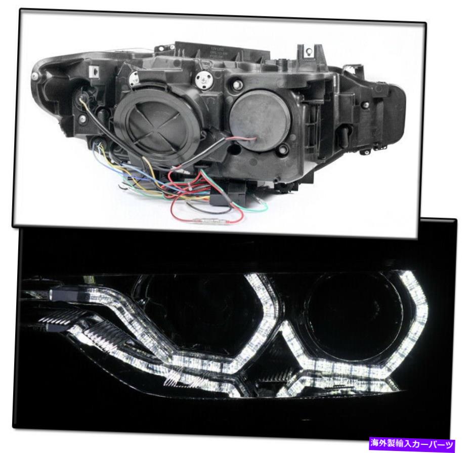 USヘッドライト 2012-2015 BMW F30 3シリーズ4DR LEDスモークプロジェクターヘッドライト+ブルーDRLランプ FOR 2012-2015 BMW F30 3-SERIES 4DR LED SMOKE PROJECTOR HEADLIGHT +BLUE DRL LAMP【並行輸入品】｜Us Custom Parts Shop USDM