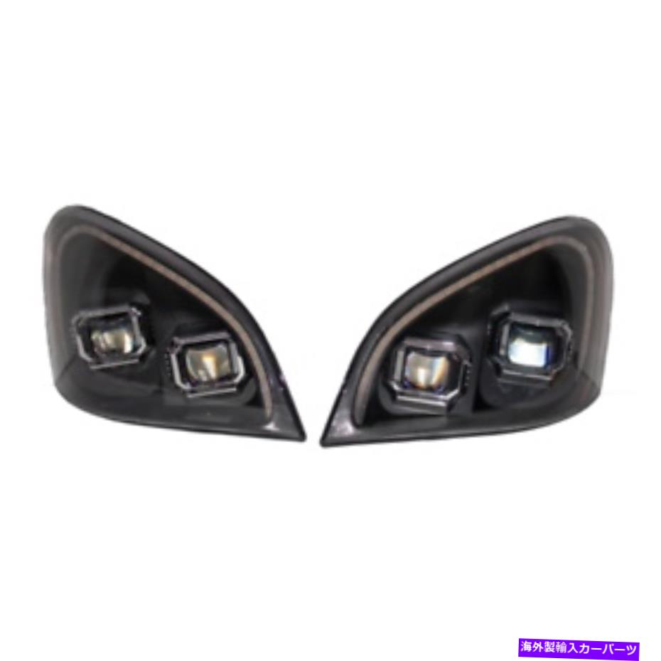 USヘッドライト FreightLiner Cascadia（08-17）ヘッドランプASSEセット男は、IDIのLED STRで完全にLED Freightliner Cascadia (08-17) Head Lamp Asse SET Man Fully LED with Indi LED Str【並行輸入品】