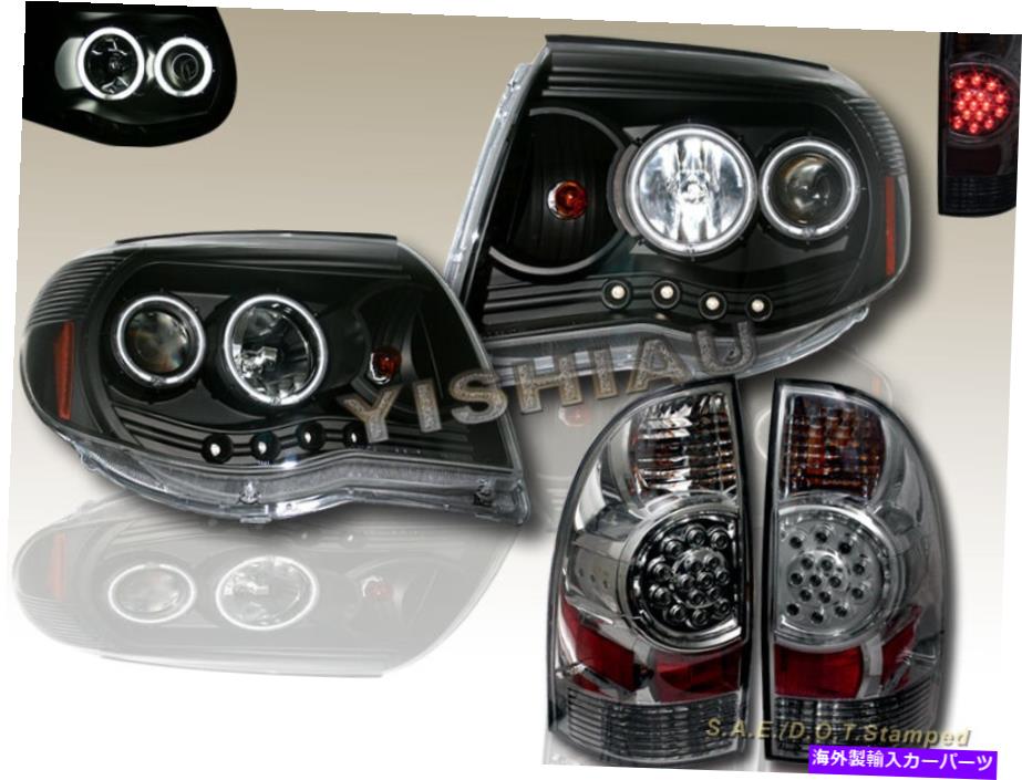 USヘッドライト 05-08トヨタタコマ2X CCFL Halo BLKプロジェクターヘッドライト＆LEDテールライトSMK 05-08 TOYOTA TACOMA 2X CCFL HALO BLK PROJECTOR HEADLIGHTS & LED TAIL LIGHTS SMK【並行輸入品】｜Us Custom Parts Shop USDM