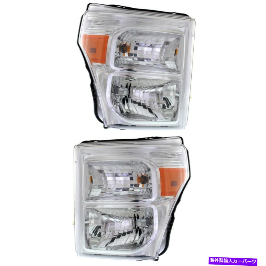 USヘッドライト BC3Z13008E、BC3Z13008F F250トラックF350 F450用CAPAドライバ＆旅客側 BC3Z13008E, BC3Z13008F CAPA Driver & Passenger Side for F250 Truck F350 F450【並行輸入品】