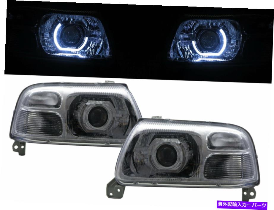 USヘッドライト 鈴木LHDのためのGrand Vitara FT / GT MK2 98-05 SUV UBARプロジェクターヘッドライトクロム Grand Vitara FT/GT MK2 98-05 SUV Ubar Projector Headlight Chrome for SUZUKI LHD【並行輸入品】