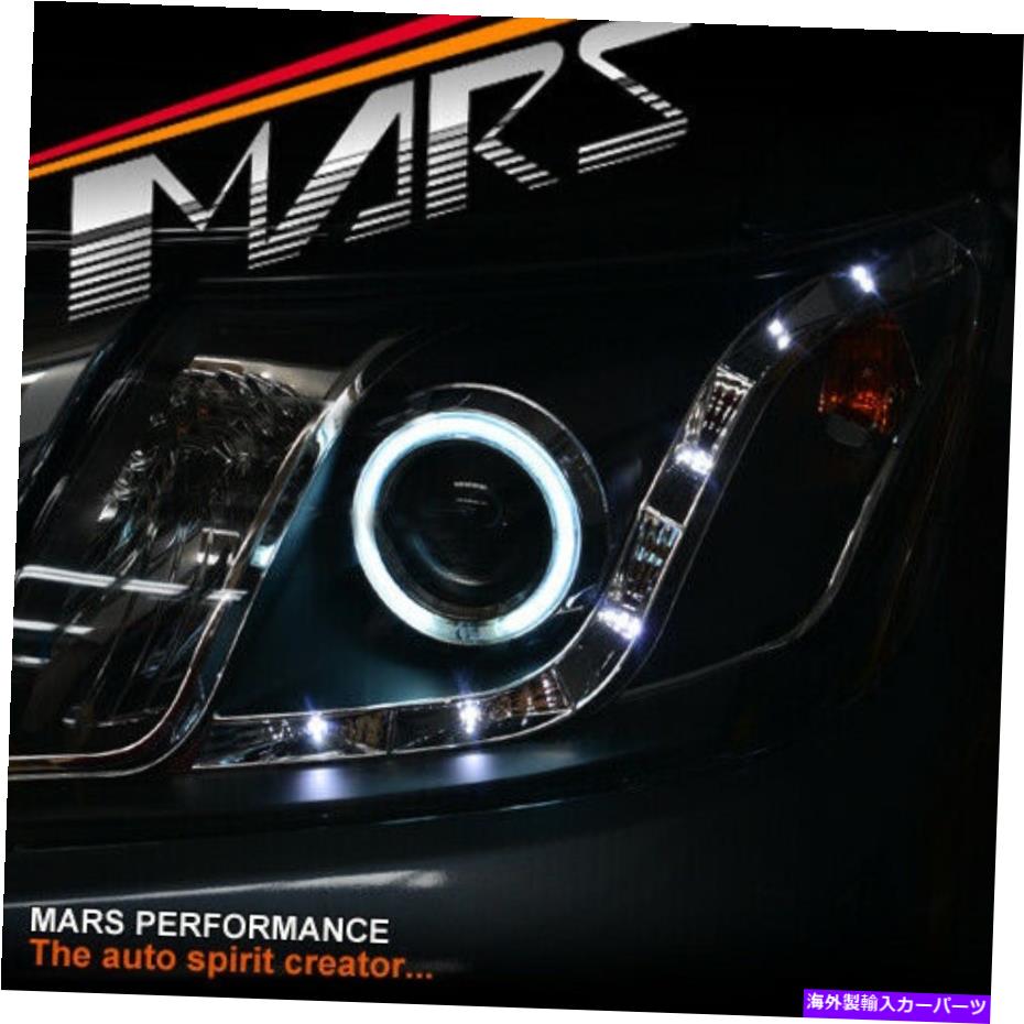 USヘッドライト Black DRL LED CCFL Angel Eyes Projectorヘッドライト11-15 Vigo Black DRL LED CCFL Angel Eyes Projector Head Lights for Toyota Hilux 11-15 VIGO【並行輸入品】